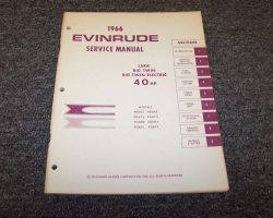 1966 Evinrude 40 HP Outboard Motor Service Manual