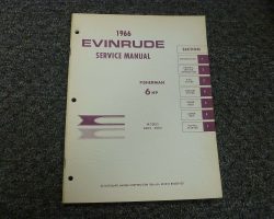 1966 Evinrude 6 HP Outboard Motor Service Manual