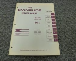 1966 Evinrude 80 HP Outboard Motor Service Manual