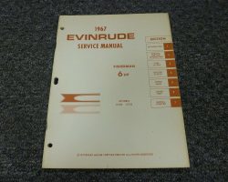 1967 Evinrude 6 HP Outboard Motor Service Manual