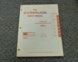 1967 Evinrude 60 HP Outboard Motor Service Manual
