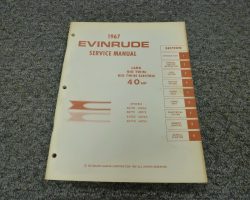 1967 Evinrude 40 HP Outboard Motor Service Manual
