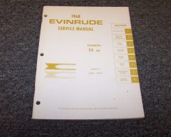 1968 Evinrude 55 HP Outboard Motor Service Manual