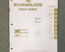 1968 Evinrude 18 HP Outboard Motor Service Manual