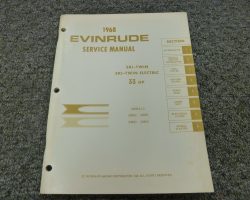 1968 Evinrude 33 HP Outboard Motor Service Manual