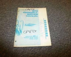 1973 Evinrude 25 HP Outboard Motor Service Manual