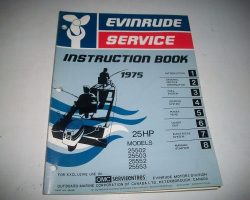1975 Evinrude 25 HP Outboard Motor Service Manual