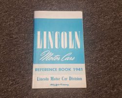 1941 Lincoln Continental Owner's Manual Reprint