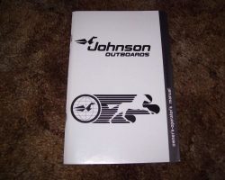 1996 Johnson Evinrude 88 HP 90 CV Models Owner's Manual