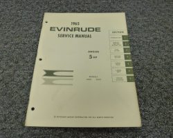 1965 Evinrude 5 HP Outboard Motor Service Manual
