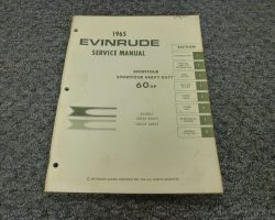 1965 Evinrude 60 HP Outboard Motor Service Manual