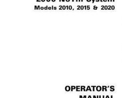 Tye 000-1209R2 Operator Manual - 2010 / 2015 / 2020 No Till System (1999)