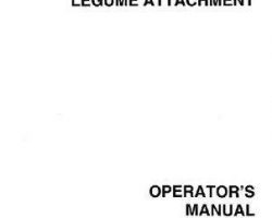 Tye 000-1237 Operator Manual - Legume Drill (attachment, alfalfa/clover box, 1999)