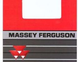 Massey Ferguson 058103P1 Operator Manual - 271X / 271XE / 281X / 281XE Tractor