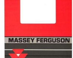 Massey Ferguson 058103P2 Operator Manual - 471 / 481 Tractor (prior sn 'BN', tier 2)