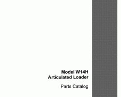 Parts Catalog for Case Skid steers / compact track loaders model W14H