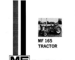 Massey Ferguson 1448078M4 Operator Manual - 165 Tractor (Perkins gas & diesel)