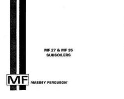 Massey Ferguson 1448114M1 Operator Manual - 27 / 35 Subsoiler