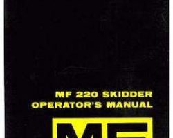 Massey Ferguson 1448125M2 Operator Manual - 220 Skidder