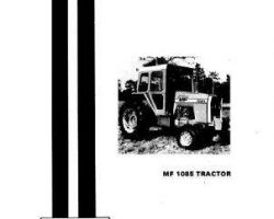 Massey Ferguson 1448243M6 Operator Manual - 1085 Tractor