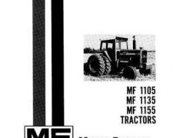 Massey Ferguson 1448244M4 Operator Manual - 1105 / 1135 / 1155 Tractor