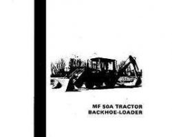 Massey Ferguson 1448245M3 Operator Manual - 50A Tractor Loader Backhoe