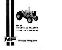 Massey Ferguson 1448259M1 Operator Manual - 31 Utility Tractor