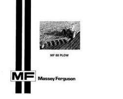 Massey Ferguson 1448264M3 Operator Manual - 88 Moldboard Plow (semi-mounted)