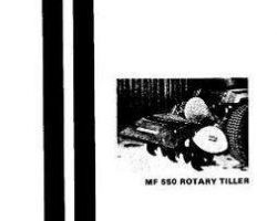 Massey Ferguson 1448267M1 Operator Manual - 550 Rotary Tiller (attachment)
