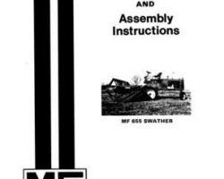 Massey Ferguson 1448284M5 Operator Manual - 655 Swather