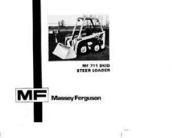 Massey Ferguson 1448300M2 Operator Manual - 711 Utility Wheel Loader