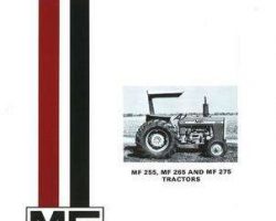 Massey Ferguson 1448326M2 Operator Manual - 255 Tractor (A4.203 dsl)