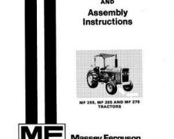 Massey Ferguson 1448326M8 Operator Manual - 255 (A4.236 dsl) / 265 / 275 (dsl) Tractor (prior sn 9A349200)