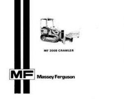 Massey Ferguson 1448374M1 Operator Manual - 200B / 200C / D200C Crawler Loader