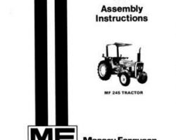 Massey Ferguson 1448380M6 Operator Manual - 245 Tractor (std clearance, prior sn 9A349200)