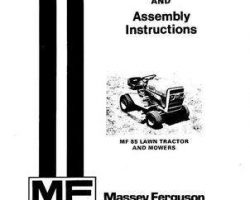 Massey Ferguson 1448405M2 Operator Manual - 85 Lawn Tractor