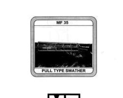 Massey Ferguson 1448438M2 Operator Manual - 35 Pull Type Swather