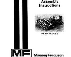 Massey Ferguson 1448463M3 Operator Manual - 775 Self Propelled Swather