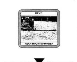 Massey Ferguson 1448478M1 Operator Manual - 42 Mower