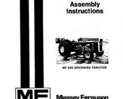 Massey Ferguson 1448483M1 Operator Manual - 245 Orchard Tractor (prior sn 9A349200)