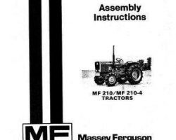Massey Ferguson 1448492M3 Operator Manual - 210 / 210-4 Compact Tractor
