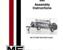 Massey Ferguson 1448517M1 Operator Manual - 37 Side Delivery Rake