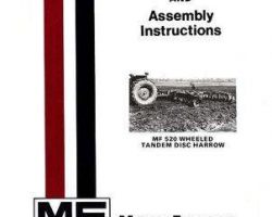 Massey Ferguson 1448518M1 Operator Manual - 520 Tandem Disc Harrow