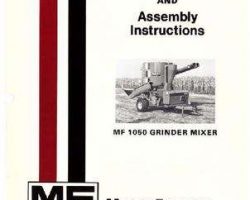 Massey Ferguson 1448519M1 Operator Manual - 1050 Grinder Mixer