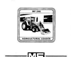 Massey Ferguson 1448592M2 Operator Manual - 246 Loader