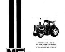 Massey Ferguson 1448730M2 Operator Manual - 265 / 275 Tractor Accessory Cab