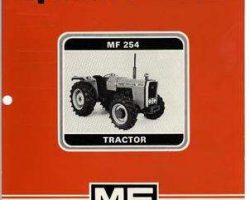 Massey Ferguson 1449028M1 Operator Manual - 254 Tractor (dry brakes, prior 1984)