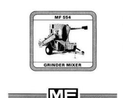 Massey Ferguson 1449100M1 Operator Manual - 554 Grinder Mixer