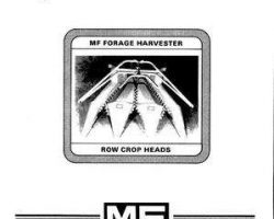 Massey Ferguson 1449111M1 Operator Manual - Row Crop Head (for 680 / 684 / 688)