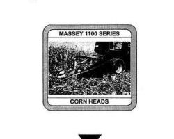 Massey Ferguson 1449184M1 Operator Manual - 1100 Series Corn Head (Massey brand)